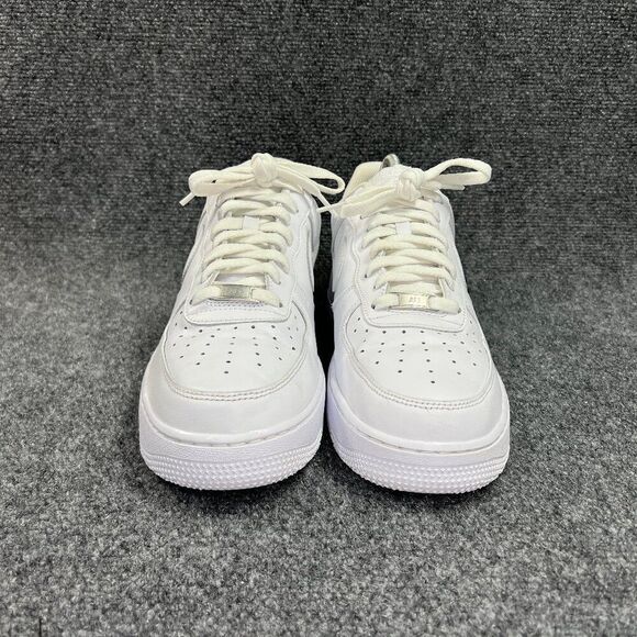 Nike Air Force 1 \'07 Shoes Men\'s Size 12 Triple White Leather Retro Low Athletic main image 7